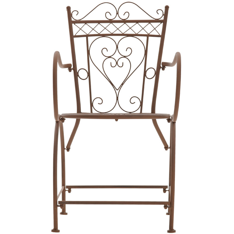 Chaise Sheela marron antique