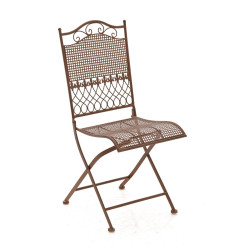 Chaise Kiran marron antique