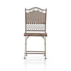 Chaise Kiran marron antique