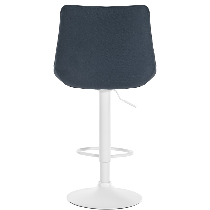 Conjunto de 2 banquetas Toni, tecido branco/cinza escuro