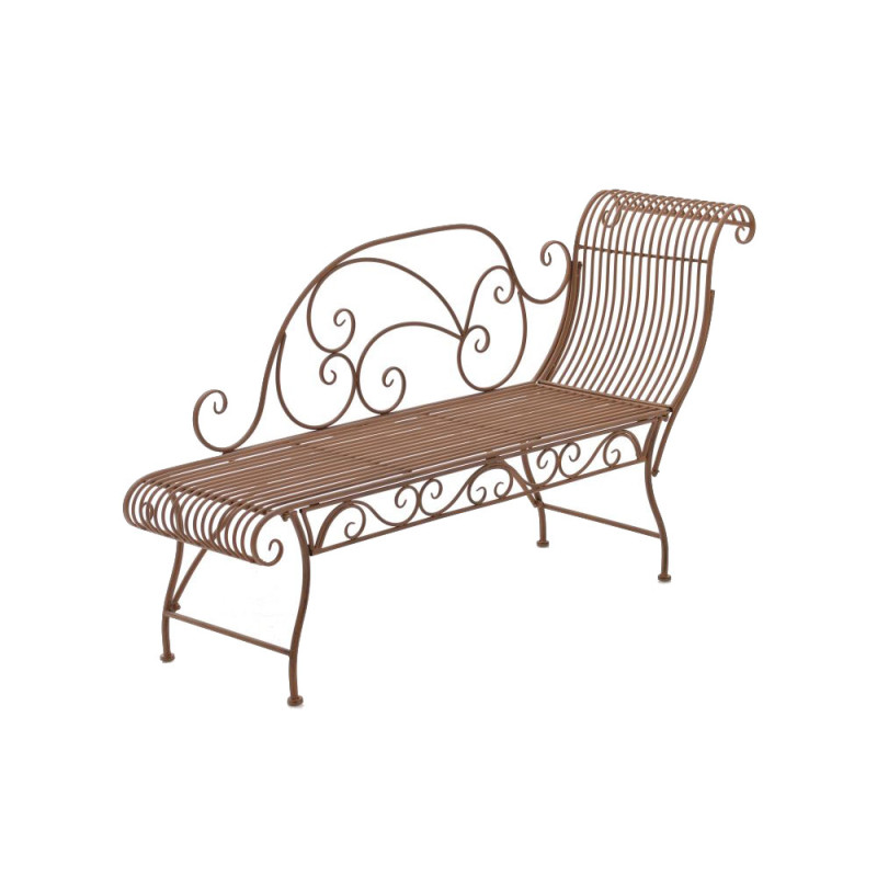 Banc de jardin Karma marron antique
