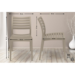 Chaise Ares boue
