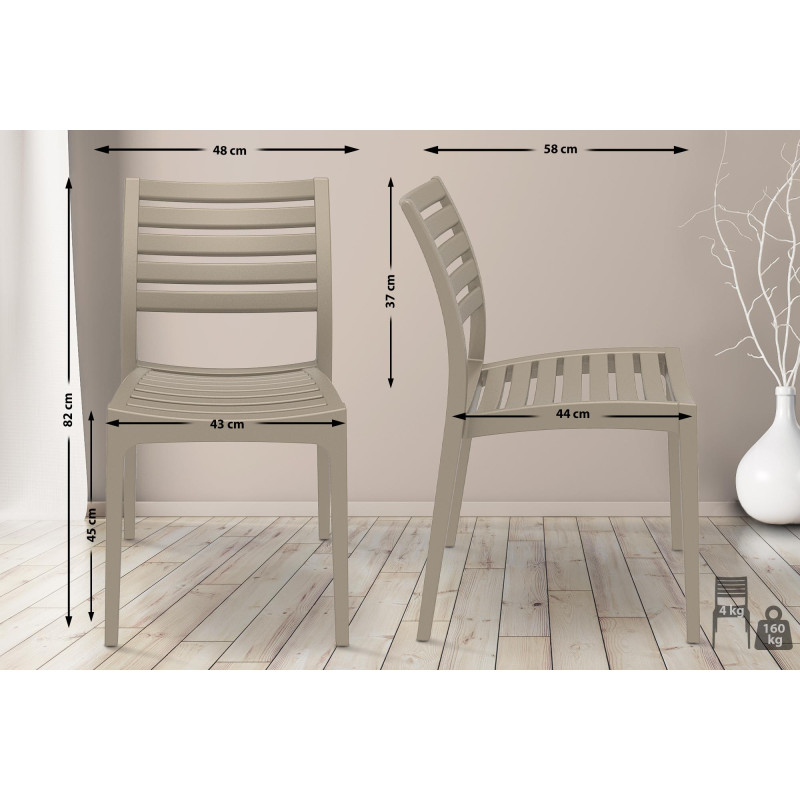 Chaise Ares boue