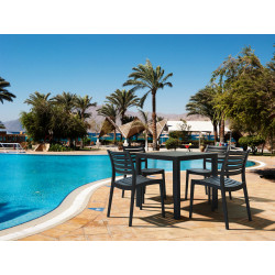 Chaise Ares noir
