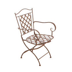 Chaise Adara marron antique