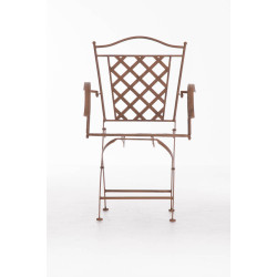Chaise Adara marron antique