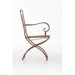 Chaise Adara marron antique