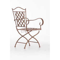 Chaise Adara marron antique