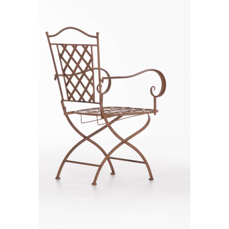Chaise Adara marron antique