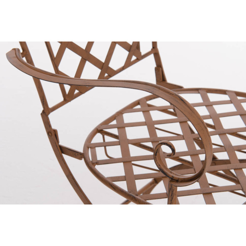 Chaise Adara marron antique