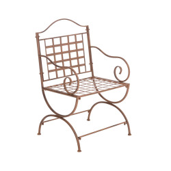 Chaise Lotta marron antique