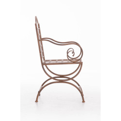 Chaise Lotta marron antique
