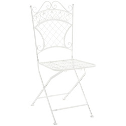 Chaise de jardin Adelar blanc