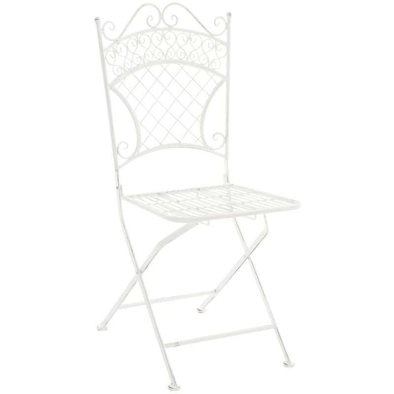 Chaise de jardin Adelar blanc