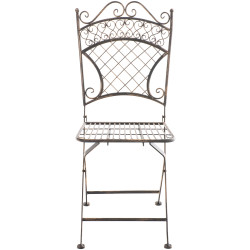 Chaise de jardin Adelar bronze