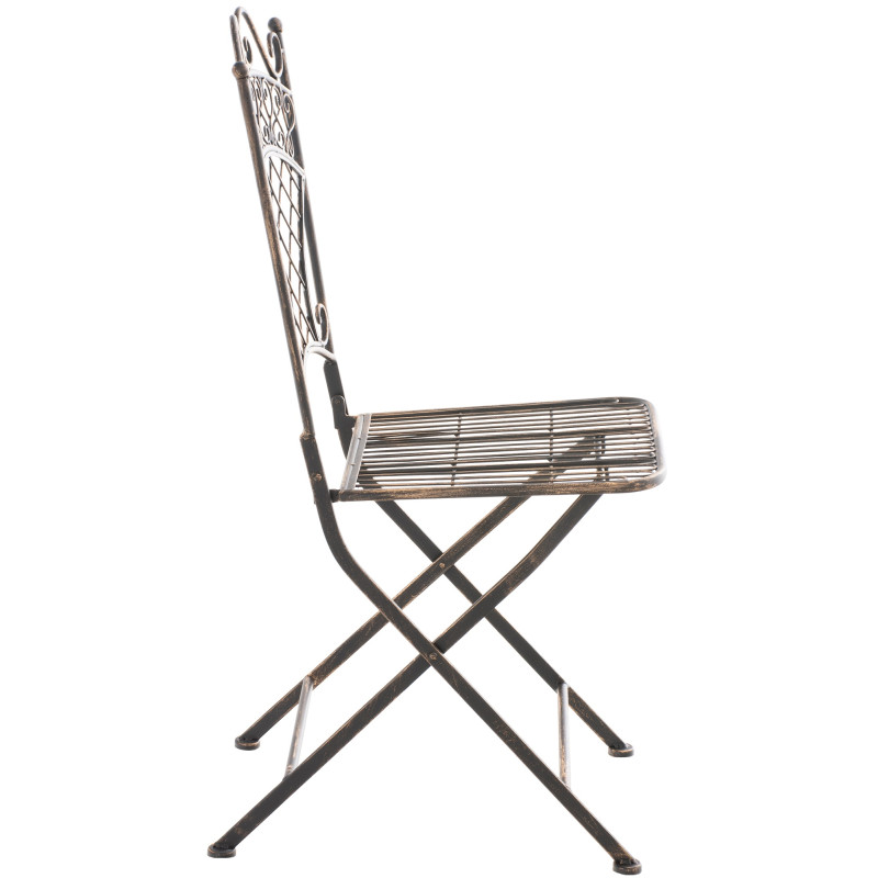 Chaise de jardin Adelar bronze