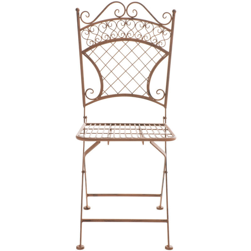 Chaise de jardin Adelar marron antique