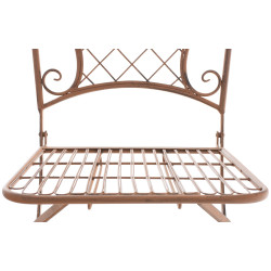 Chaise de jardin Adelar marron antique
