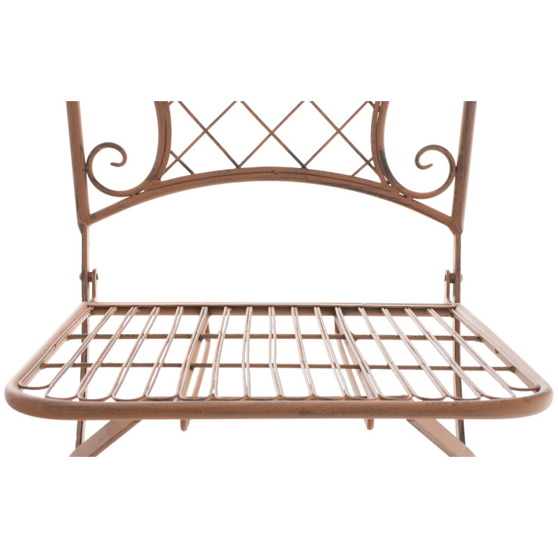 Chaise de jardin Adelar marron antique