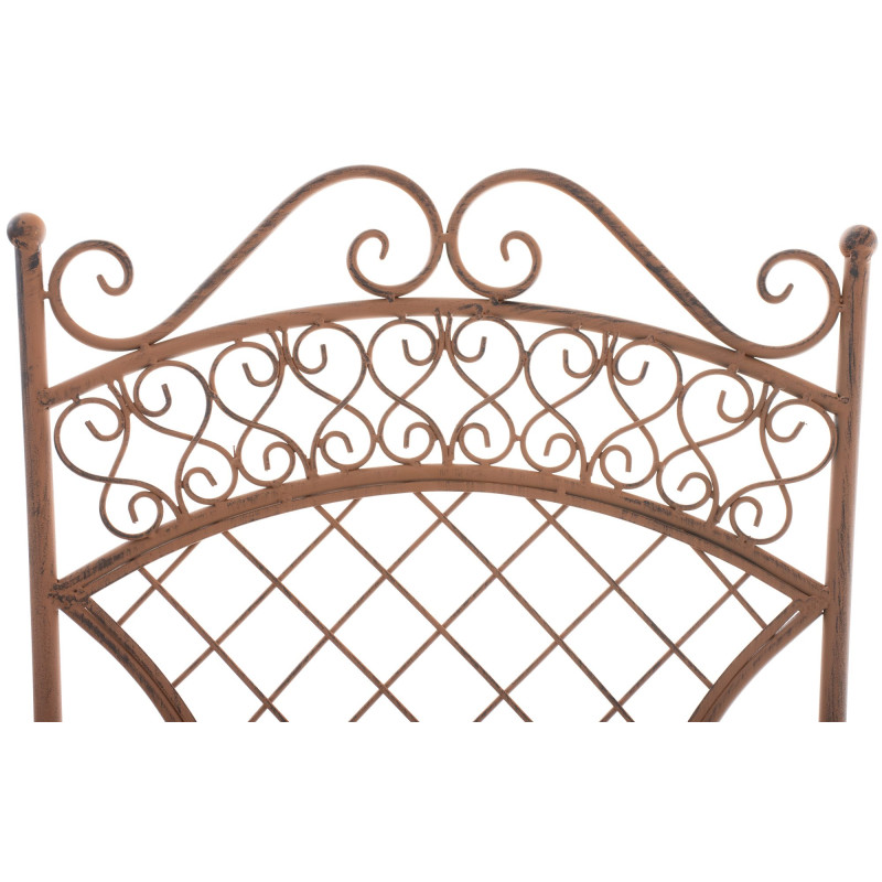 Chaise de jardin Adelar marron antique