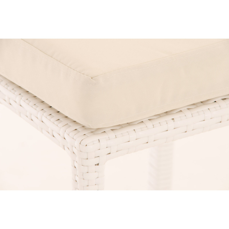 Tabouret de bar Mari blanc crème blanc