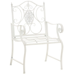 Chaise du Pendjab blanc antique