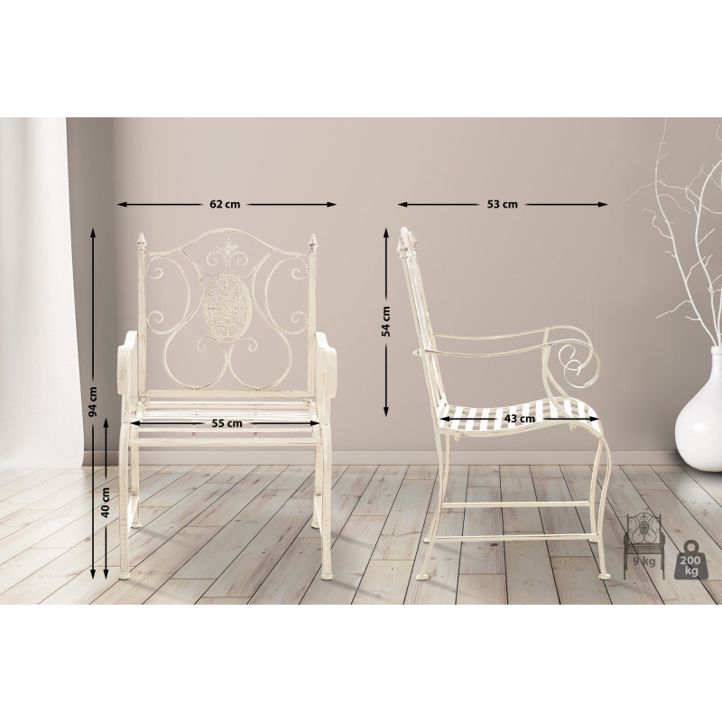 Chaise du Pendjab crème antique