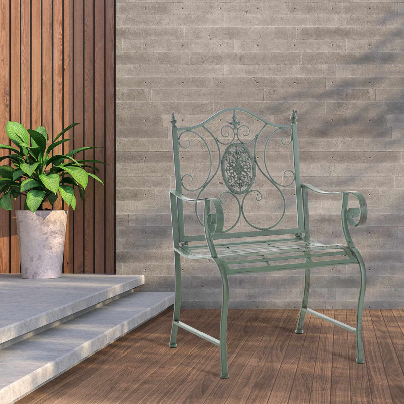 Chaise du Pendjab vert antique