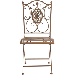 Chaise Sibell marron antique
