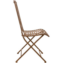 Chaise Sibell marron antique