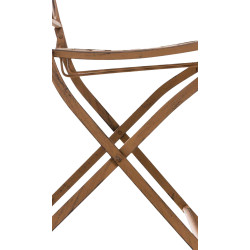 Chaise Sibell marron antique