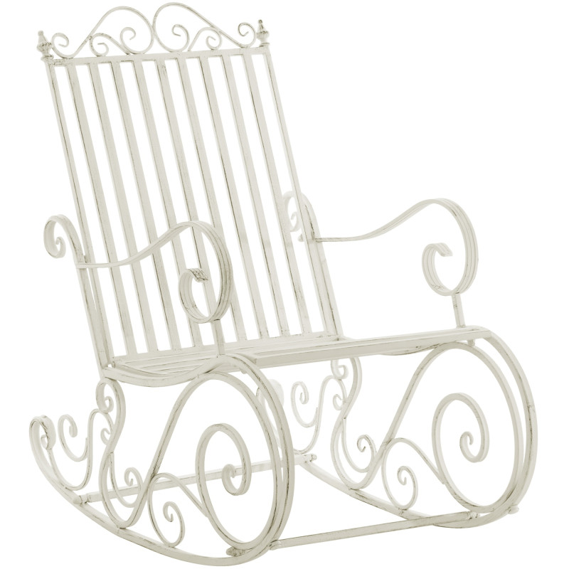 Chaise à bascule Smilla blanc antique