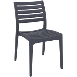 Chaise Ares gris foncé