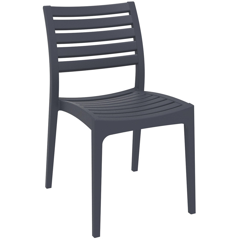 Chaise Ares gris foncé