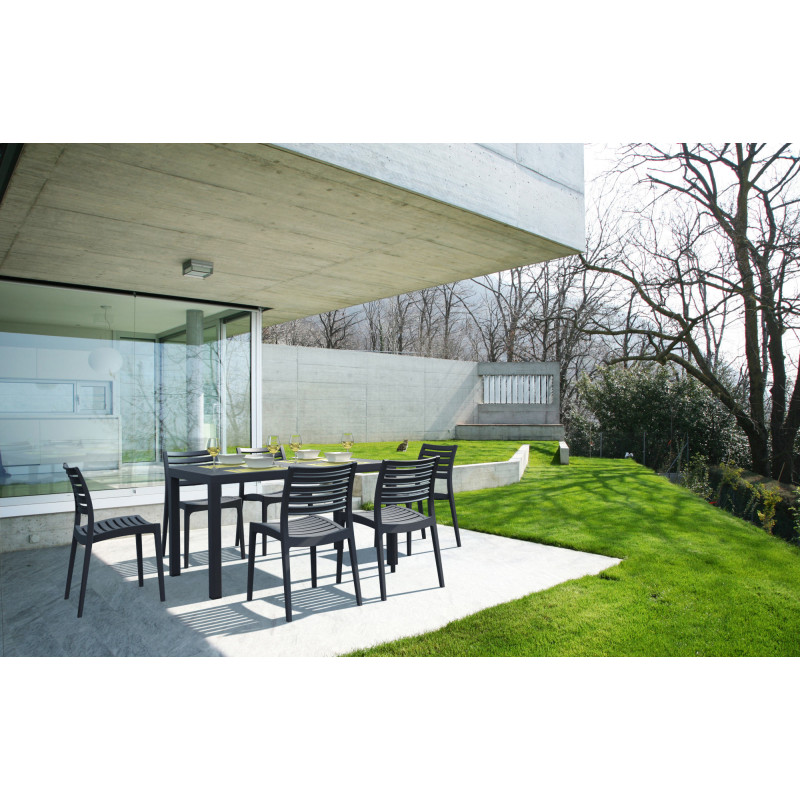 Chaise Ares gris foncé
