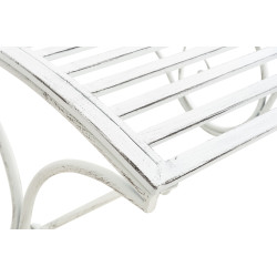 Chaise longue de jardin d'Amiens blanc antique
