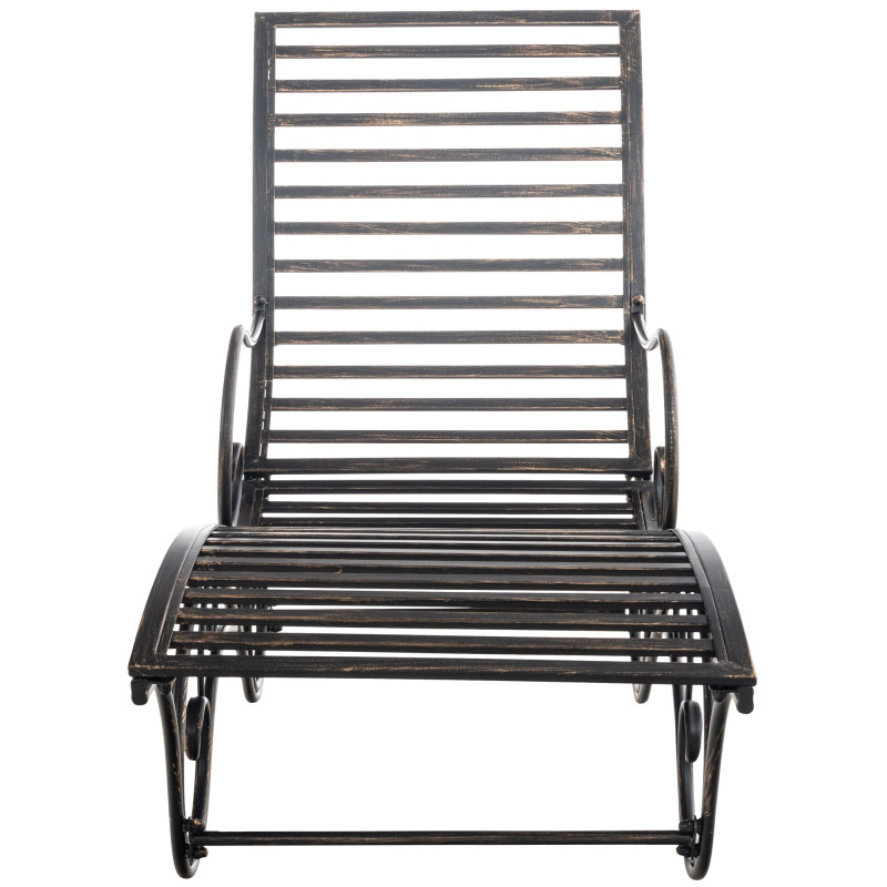 Chaise longue de jardin d'Amiens bronze