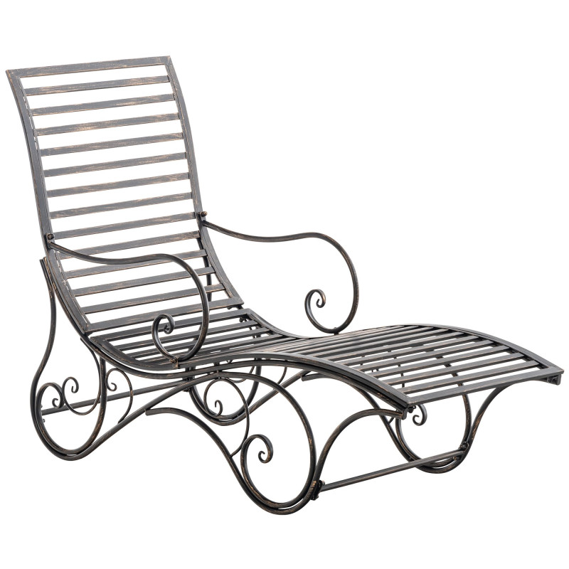 Chaise longue de jardin d'Amiens bronze