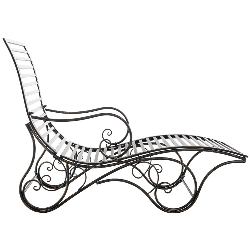 Chaise longue de jardin d'Amiens bronze