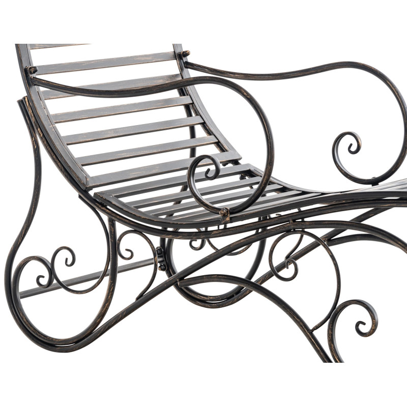 Chaise longue de jardin d'Amiens bronze