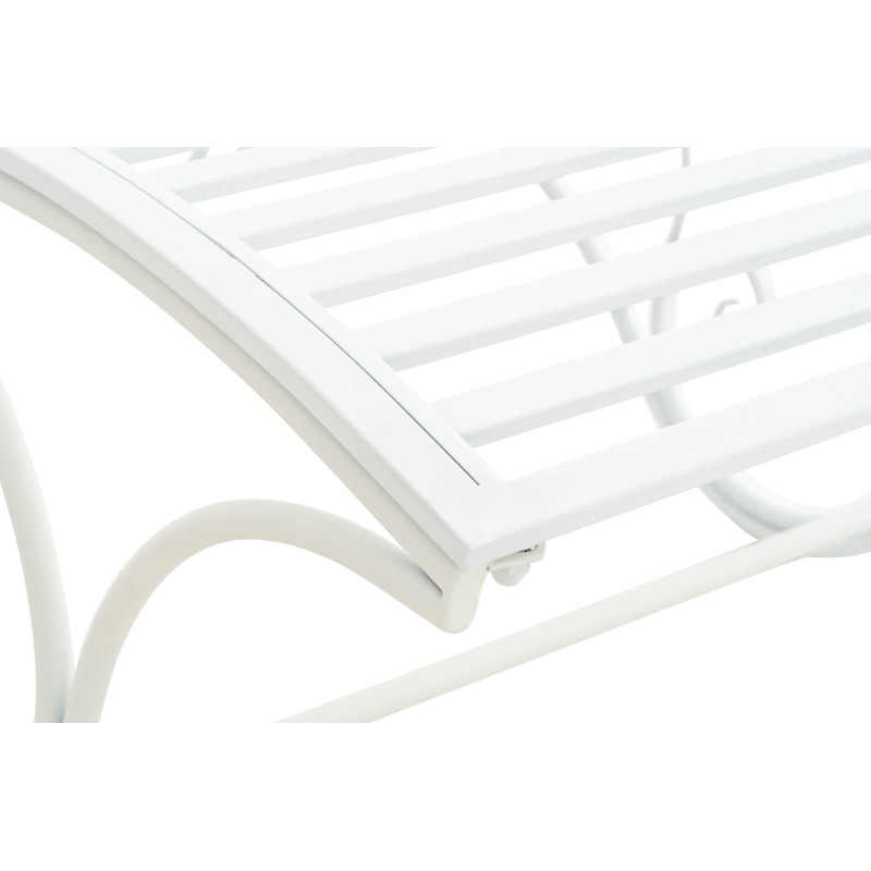 Chaise longue de jardin d'Amiens blanc