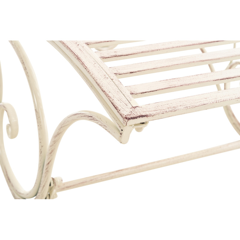 Chaise longue de jardin d'Amiens crème antique