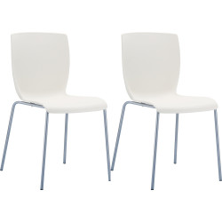 Lot de 2 chaises MIO crème