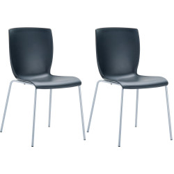 Lot de 2 chaises MIO noir