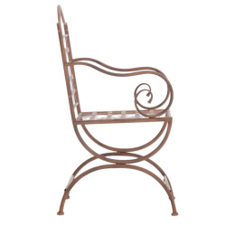 Ensemble de 4 chaises Lotta marron antique
