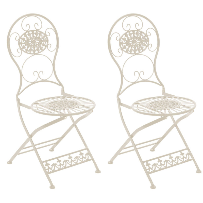 Ensemble de 2 chaises Mani crème antique