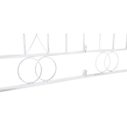 Lot de 4 clôtures de jardin en bette à carde blanc antique