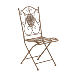 Ensemble de 2 chaises Sibell marron antique