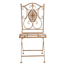 Ensemble de 2 chaises Sibell marron antique