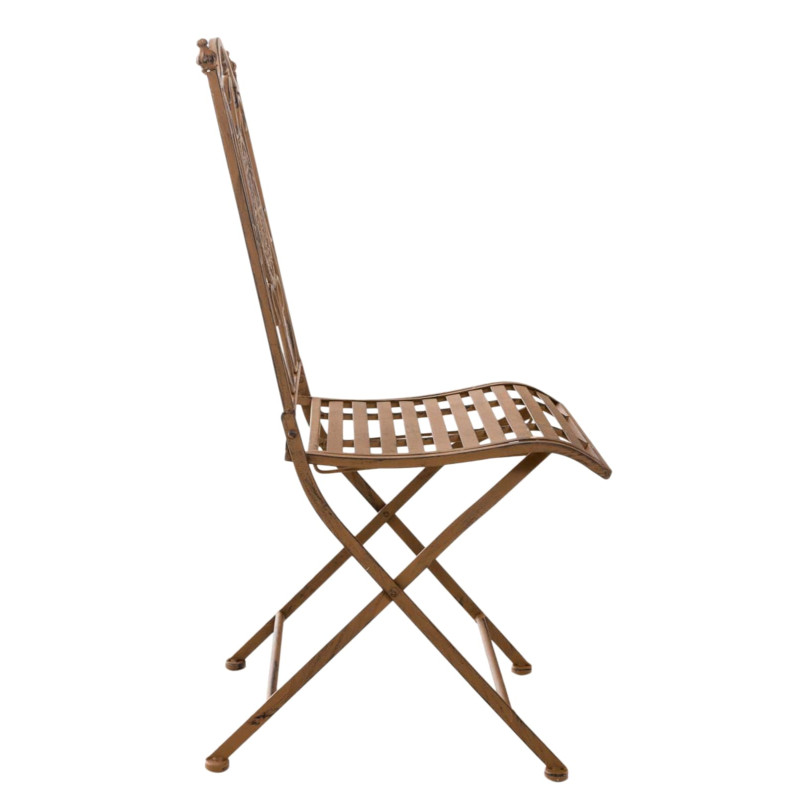 Ensemble de 2 chaises Sibell marron antique